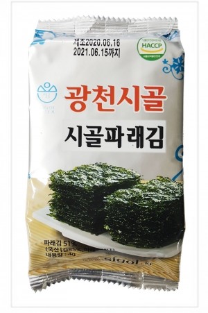 경천식품,광천시골파래김(도시락김) 4g 160봉경천식품 시골김